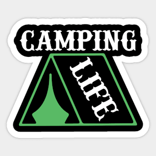 Camping Life T Shirt For Women Men Sticker